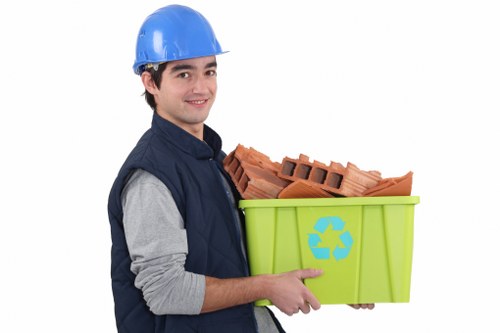 Residents disposing of household waste in Regents Park